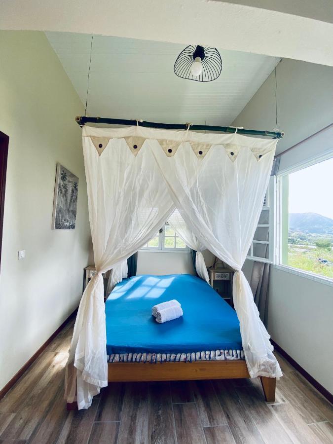 Chambre Et Sdb Privative Ylang Ylang Vue Mont Pelee Dans Maison Partagee Le Morne-Rouge Eksteriør billede